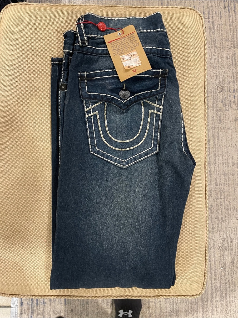 True Religion Men's Dark Blue Jeans